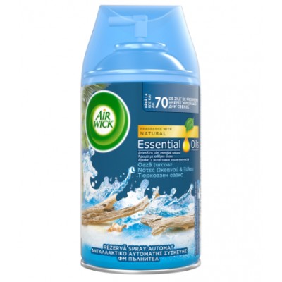 Rezerva odorizant casa Air Wick Briza Marina, uleiuri esentiale, 70 zile prospetime, 250 ml